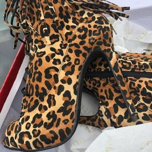 Cheetah print heels